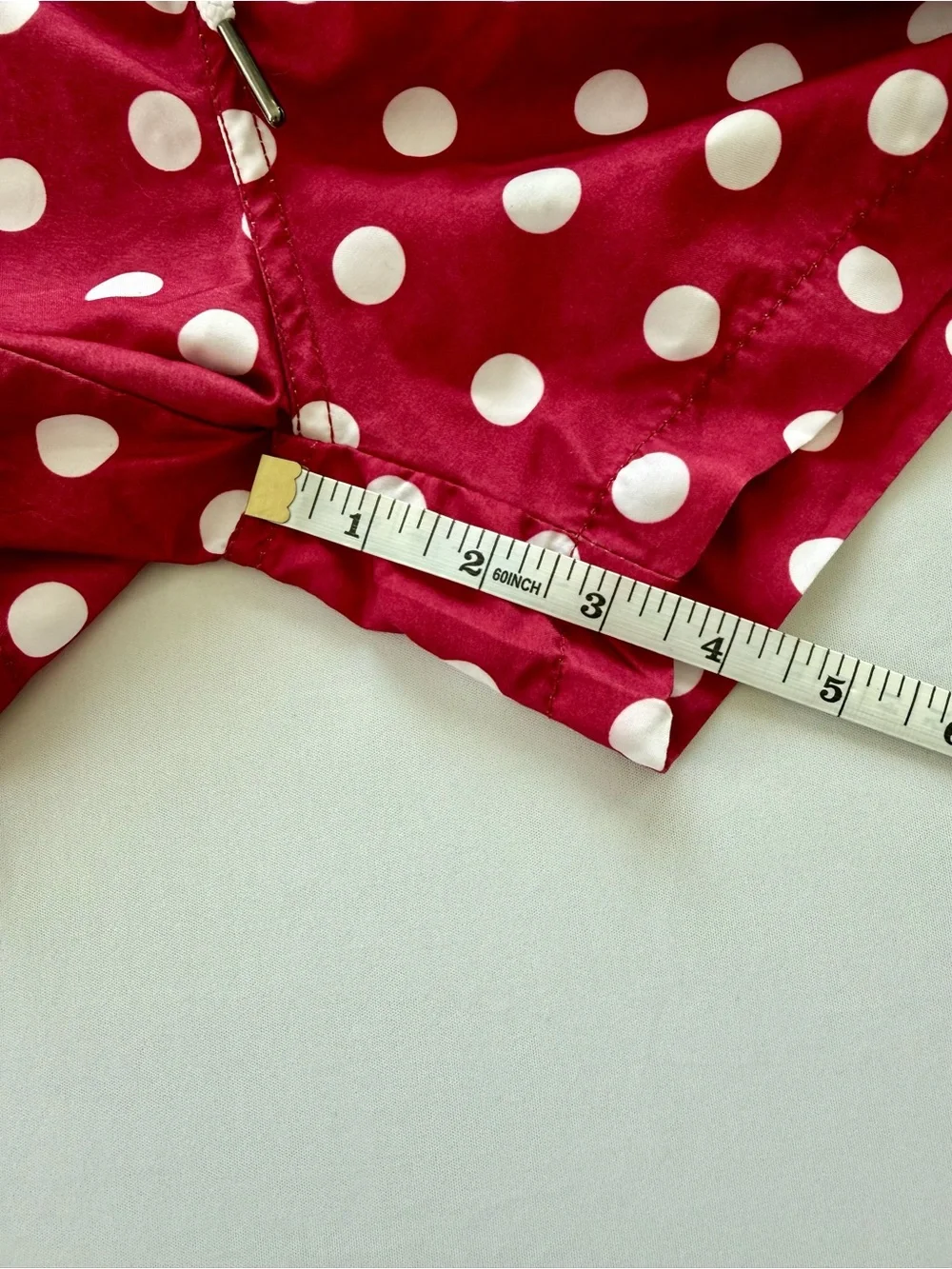 Men’s Burgundy Polka Dot Swim Trunks